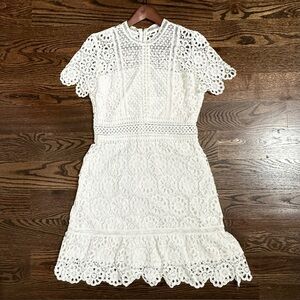 Special Occasion White Lace Dress